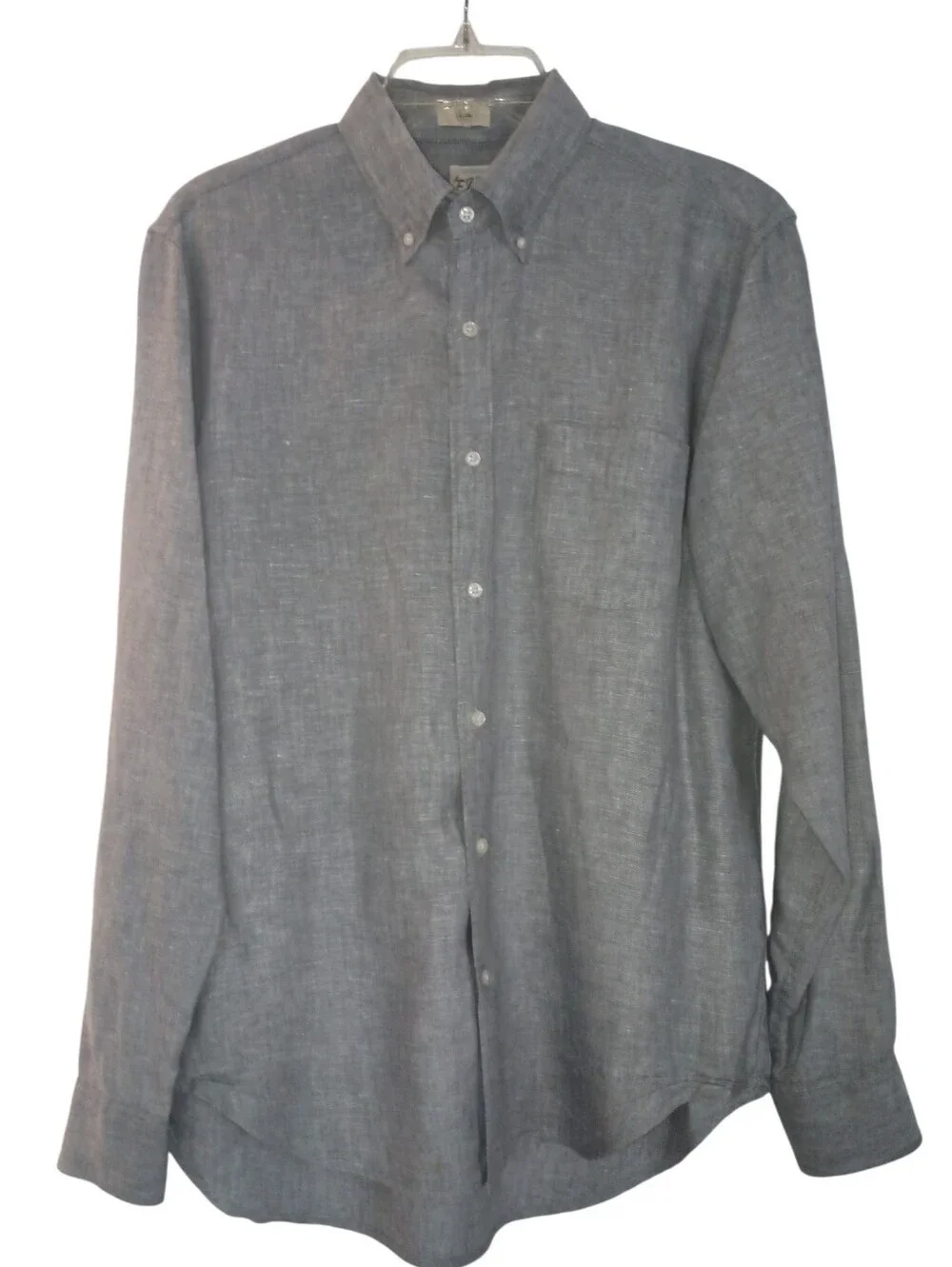 J Crew Baird McNutt Irish Linen Shirt Mens Medium Slim Fit Button Down Premium